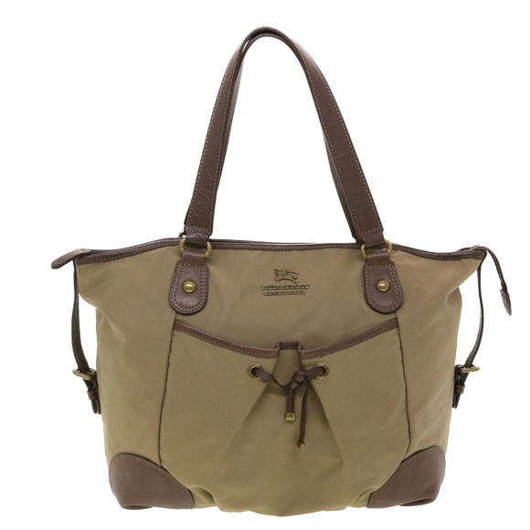 BURBERRY Hand Bag Nylon Khaki Auth 39395 - Picture 13 of 16